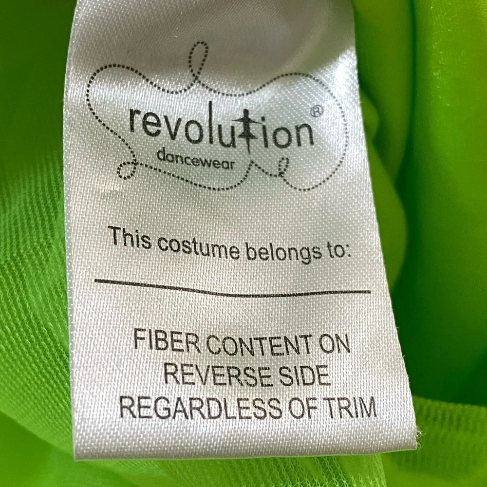 Revolution Ruffle Lime Green Flower Leotard Dance Dress Fairy‎ Princess Costume